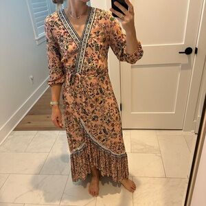 Farm Rio Floral Wrap Dress
